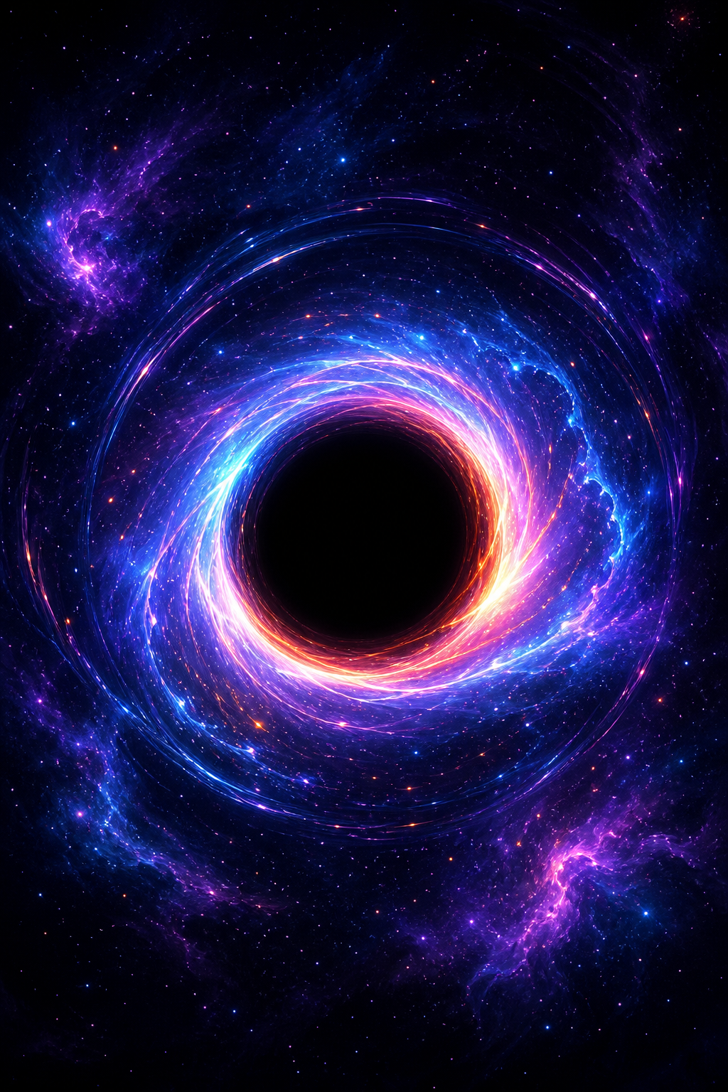BlackHole Drop portrait menu background art